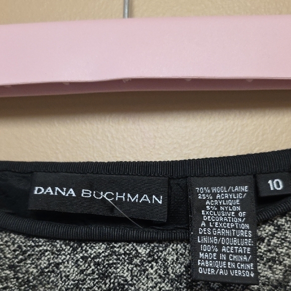 Dana Buchman Gray A-Line Skirt with Black Swirl Design - Picture 9 of 10